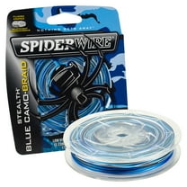 SpiderWire Stealth® Blue Camo Braid Fishing Line, Blue Camo, 80 lb Test Strength, 300 yd