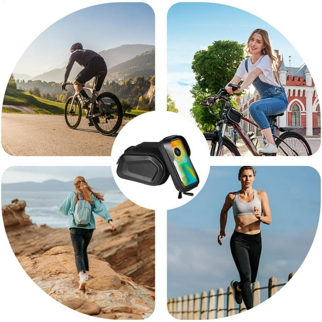 Bike Accessories Front Frame Bag for Dirt Bikes Versatile Phone Holder Durable Hard Rack Bag Cycling Pack for Outdoor Adventures