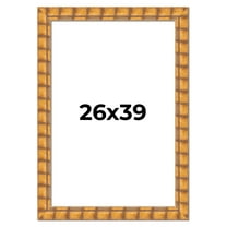 26x39 Frame Beige Real Wood Picture Frame Width 3 inches | Interior Frame Depth 0.5 inches |