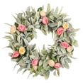 thumbnail image 2 of BKER Summer Berry Wreath Festival Rattan Door Hanging Leaf Rattan Decorative Pendant, 2 of 5