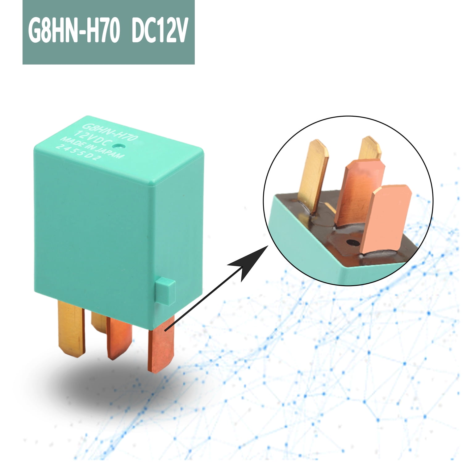 Relé de carro G8HN-H70 12VDC Relé de 4 pinos | Brasil Relé de carro G8HN-H70 12VDC Relé de 4 pinos | Brasil