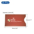 thumbnail image 2 of Uxcell Protect NFC Holder RFID Blocking Credit Card Sleeves, Wine Red 20 Pack, 2 of 5