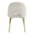 thumbnail image 4 of Pemberly Row 19" Hollow Back Fabric Side Chairs in White/Gold (Set of 2), 4 of 8