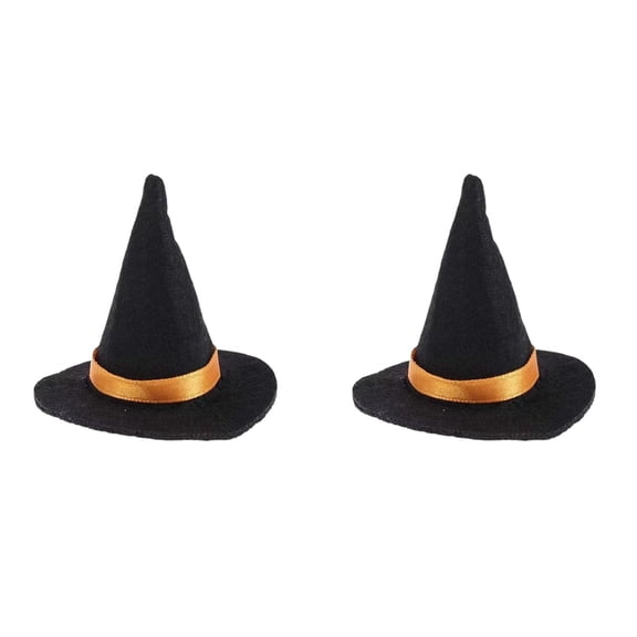 2Pack Witch Hat, Halloween Mini Decorative Bottle Caps Parties Gatherings, for Holiday Party Indoor Outdoor Decor
