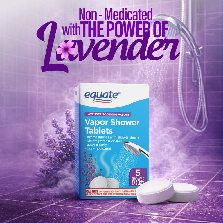 Equate Lavender Vapor Shower Tablets, 5 Count photo 3