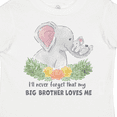 thumbnail image 4 of Inktastic I'll Never Forget That My Big Brother Loves Me Cute Elephant Boys or Girls Toddler T-Shirt, 4 of 5