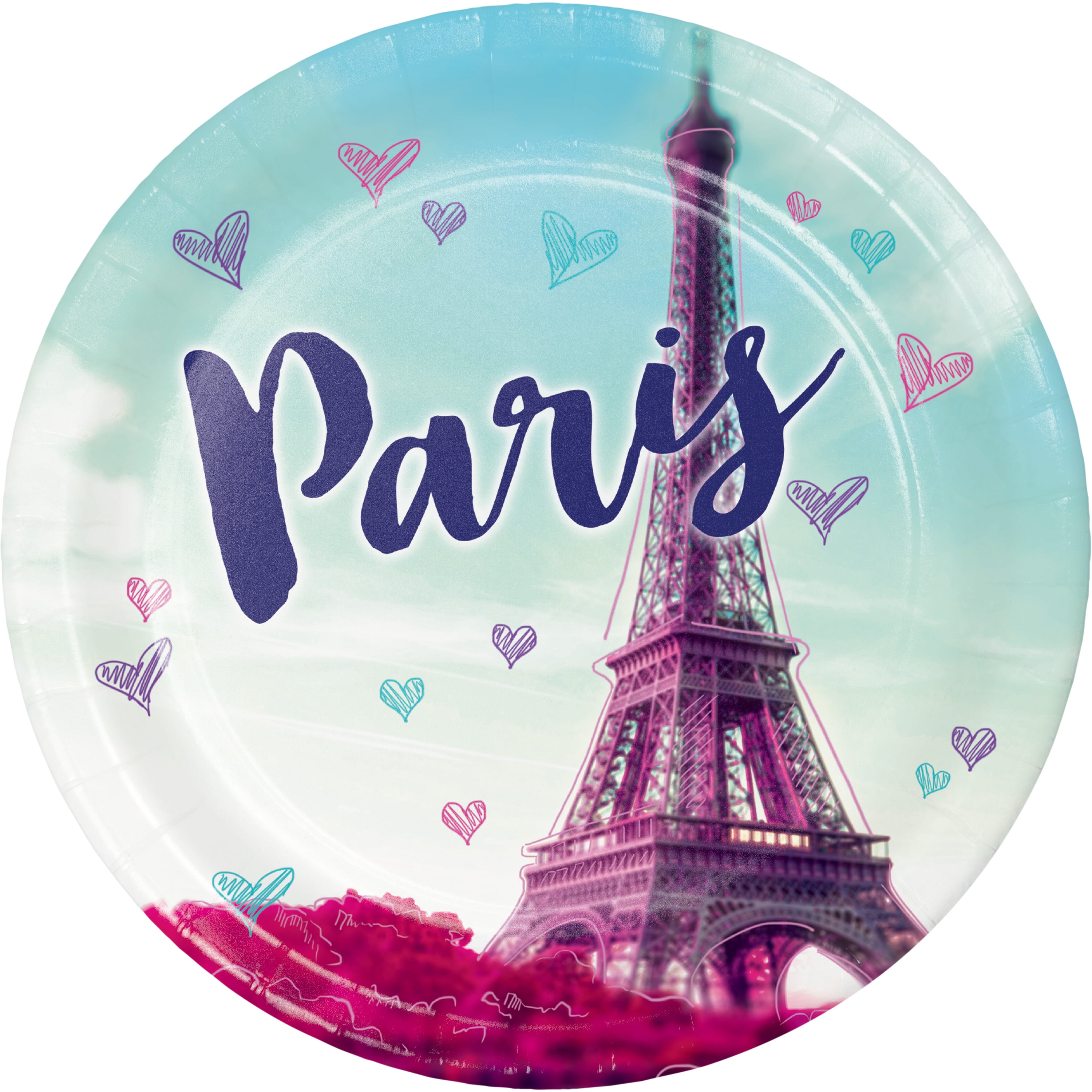 paris paper plates