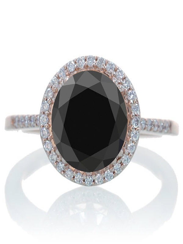 huge black diamond ring