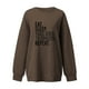 thumbnail image 2 of Gibobby Casual Sudadera para Mujer Sudadera de Forro Polar Sudadera para mujer(Marrón,G), 2 of 3