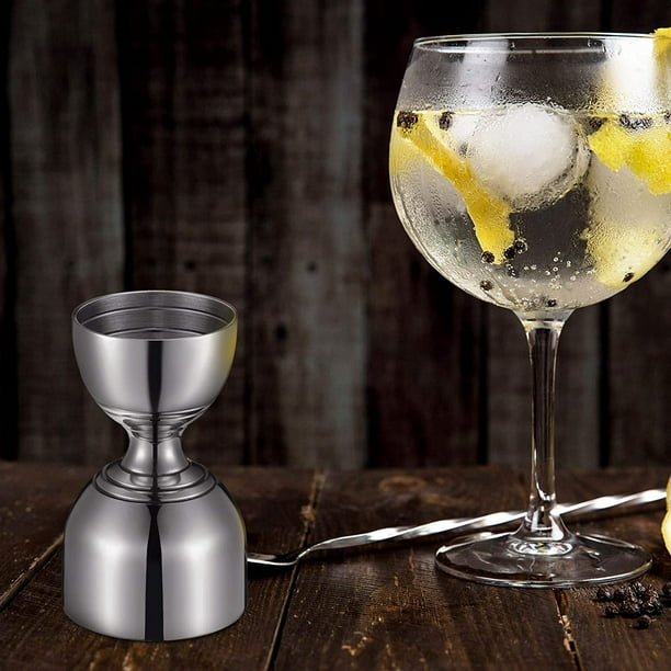 1oz/2oz Stainless Steel Cocktail Jigger Shot Glass Measuring Cup