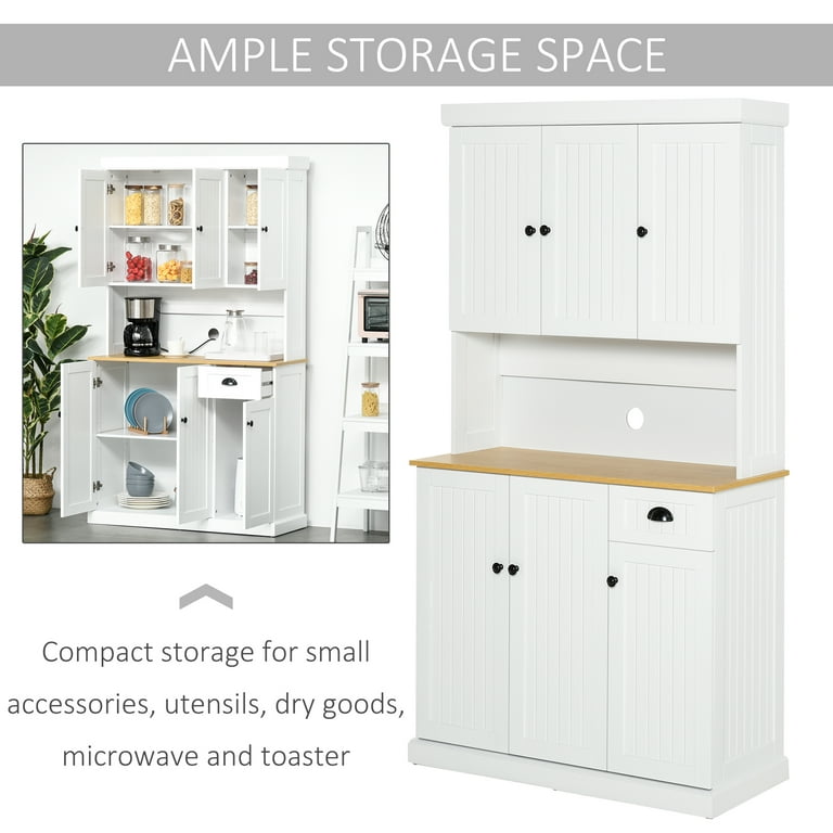 Homcom 71 microwave storage cabinet online