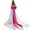 Pink, variant on Scheam Removable Big Satin Bow with Long Tail,Large Detachable Bow Train for Wedding Dress,Elegant Ribbon Bow Bride Dresses Decorations,for Women Girls Formal Evening Gown (Hot Pink)