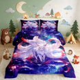 thumbnail image 2 of Erosebridal Fox Full Size Comforter Sets for Girls, Nine Tails Bedding Comforter Set, Reversible 3-Piece 1 Comforter and 2 Pillowcases, 2 of 6