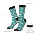 thumbnail image 4 of KLL Funny Christmas Deer Print Cool Socks Men's Women's Crew Socks Funny Crazy Novelty Stockings, 4 of 6