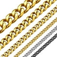 thumbnail image 1 of Men Chain Cuban Gold 9mm 20 inch Custom Neck Chain Men's Gift, 1 of 1