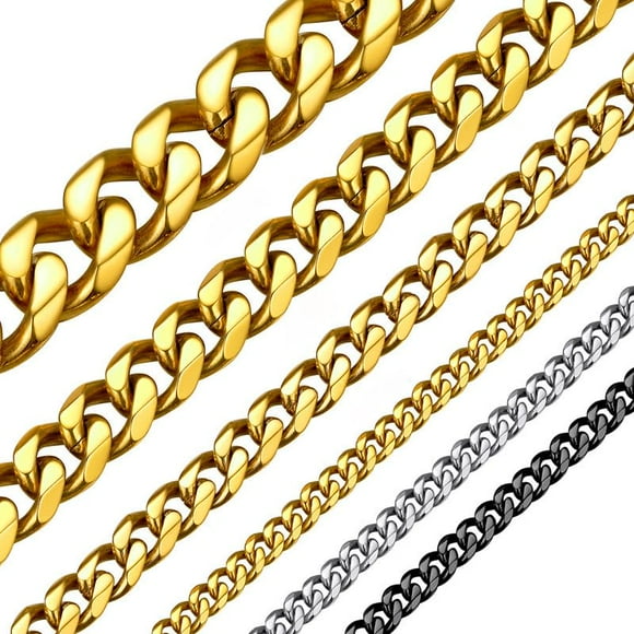 Men Chain Cuban Gold 9mm 20 inch Custom Neck Chain Men's Gift
