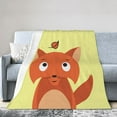 thumbnail image 2 of Fox Animal Throw Blanket,Super Soft Anti-Pilling Flannel Bed Blankets, 60"x50", 2 of 8