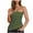 Army Green, variant on Timegard Tube Top for Women Sleeveless Side Split Slim Comfy Irregularly Casual Solid Color Tee Fashion