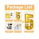 thumbnail image 2 of Imprsv 3FT Gold Marquee Light Up Letters & Numbers For Birthday Gold Party Decorations Large Gold Marquee Letters & Numbers For Baby Shower Wedding, 2 of 4