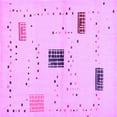 thumbnail image 1 of Ahgly Company Indoor Square Solid Purple Modern Area Rugs, 3' Square, 1 of 4