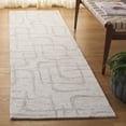 thumbnail image 4 of Safavieh  Handmade Ebony Galliana Modern Wool Rug 3' x 5' - Beige/Light Grey, 4 of 5