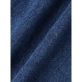 thumbnail image 5 of INSPIRE CHIC Womens Maternity Denims Wide Leg Over the Belly Support Loose Straight Pregnancy Denim Pants with Pockets L Dark Blue, 5 of 6