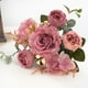 thumbnail image 5 of Matsuzay Ramo de flores artificiales cabezas falsas rosas hogar simulación ramo para Type8 NO8, 5 of 6