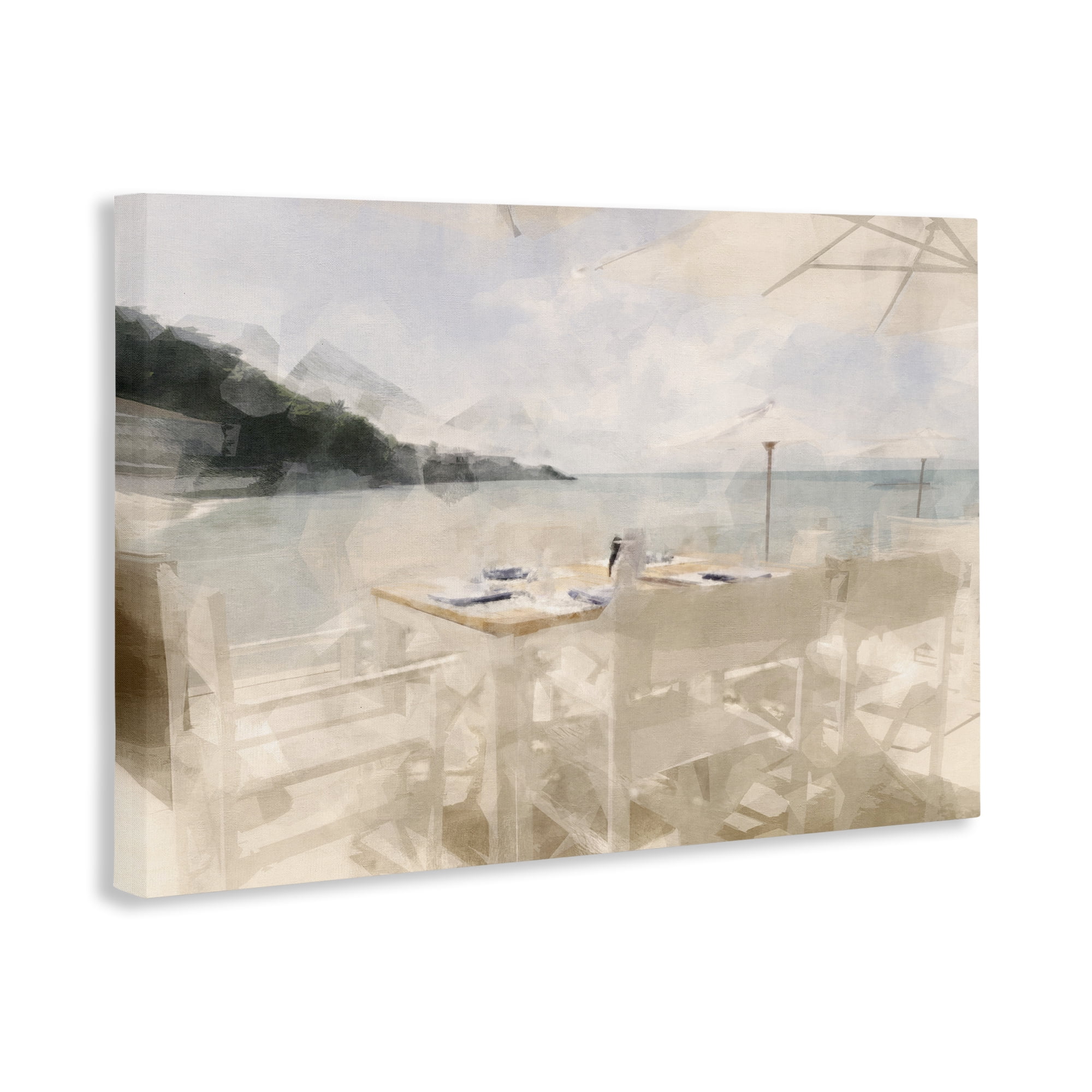 Stupell Industries Table By The Sea Canvas Wall Art, design by Noah Bay