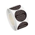 thumbnail image 1 of Etiquetas de seguridad Wosthever 500 pegatinas para velas 1.5 pulgadas Negro, 1 of 6