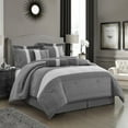 thumbnail image 4 of Nanshing 7 Piece Comforter Set, California King, Grey, 4 of 4
