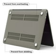 thumbnail image 4 of IBENZER 2022 2021 MacBook Air 13 inch Case M1 A2337 A2179 A1932 Plastic Hard Shell Case with Keyboard Cover for Apple Mac Air 13 with Touch ID (2018-2022), Gray, W-AT13-GY+1, 4 of 10