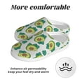 thumbnail image 6 of Rateoe Avocado Sleeping Print Women's Men's Cotton Knit Slippers Lightweight Memory Foam Indoor House Shoes with Anti-Skid Sole-37/38, 6 of 7