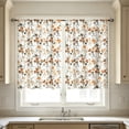 thumbnail image 5 of 2 Pack 2D Printed Kitchen Curtain 28x39 Inches, Washable Decorative Short Curtain Pair with Rod Pocket, Window Curtain for Kitchen Bedroom Bathroom, 5 of 7