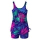 thumbnail image 5 of Trajes de baño tankini para mujer Traje de baño conservador para mujer Traje de baño estampado Plus Boyshort de dos piezas dividido Traje de baño de dos piezas para mujer, 5 of 6