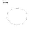 thumbnail image 3 of Collar de perlas de plata Sonducket para mujer 40cm Blanco, 3 of 6