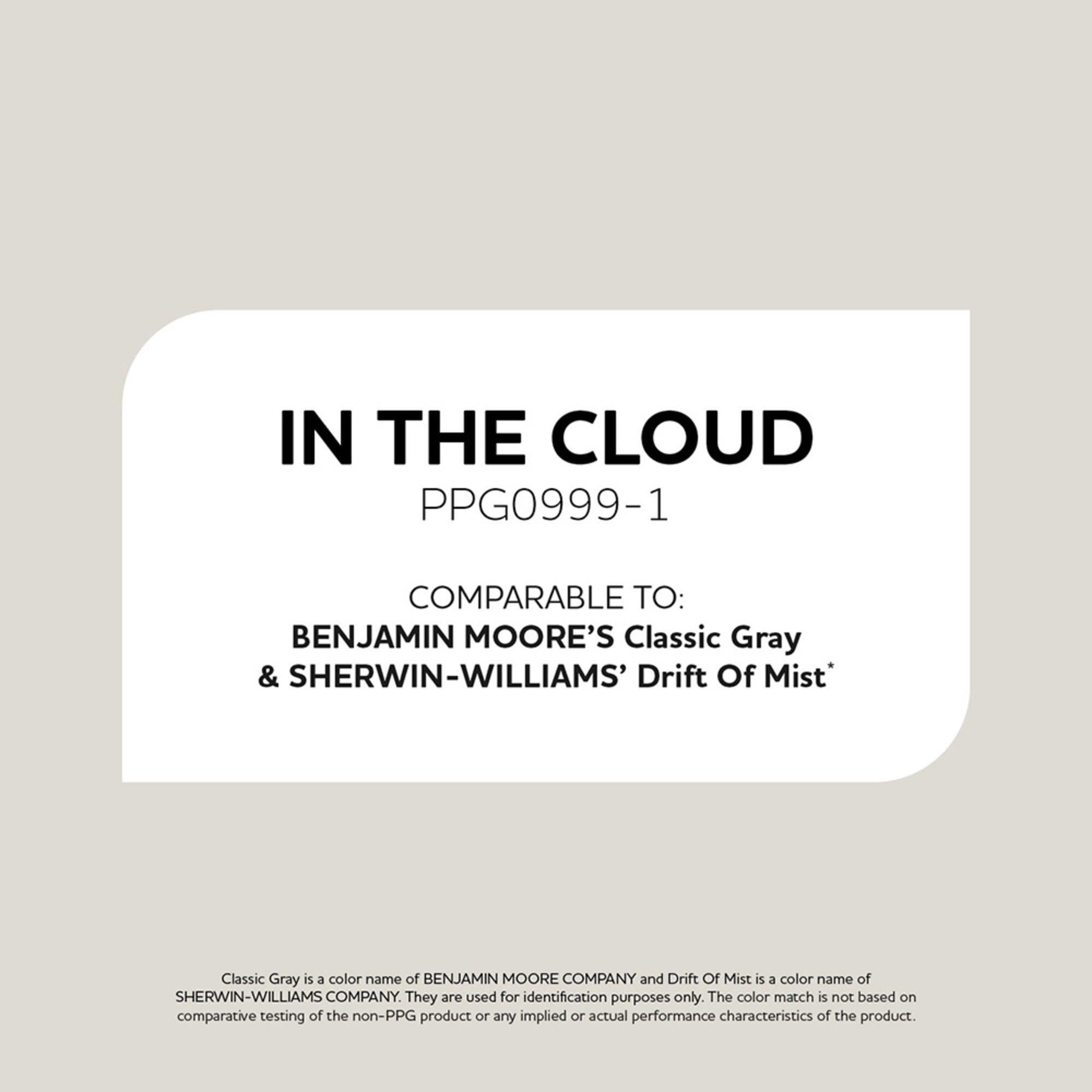 Glidden Spred Grab-N-Go In the Cloud / Gray, Eggshell Interior Paint with Primer, 1 Gallon
