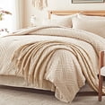 thumbnail image 2 of Juego de edredón Zzlpp Queen Beige, 7 piezas, cama en bolsa, 2 of 6