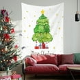 thumbnail image 6 of Fwttom Christmas Tapestry Wall Hanging - Aesthetic Christmas Tree Decorations Wall Tapestry for Bedroom, Living Room, Dorm, Cute Bedroom Decor, 39" x 27", 6 of 7