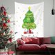 thumbnail image 5 of Decoraciones Del Árbol de Navidad Paño de Fondo Del Árbol de Navidad Decoración de la Sala de Estar Paño Colgante Alfombra de Regalo de Navidad Adecuado para la Decoración de Fondo de Navidad Decoraci, 5 of 6