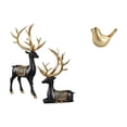 thumbnail image 1 of Escultura De Resina De Reno Dorado Con Pájaros, Figura De Animal Moderna, Colección De Estatuas Para Escritorio, Oficina, Mesa, Repisa, Sala De Estar, Boda, Inauguración De La Casa., 1 of 8