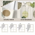 thumbnail image 5 of Abstract Geometric Swag Valances for Windows, Kitchen Curtains 36 Inch Length 2 Panels Set, Farmhouse Vintage Polka Dot Green Short Curtains for Small Windows Rod Pocket Cafe Curtains Drapes 28"x36", 5 of 8