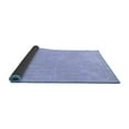 thumbnail image 2 of Ahgly Company Indoor Square Solid Blue Modern Area Rugs, 5' Square, 2 of 4