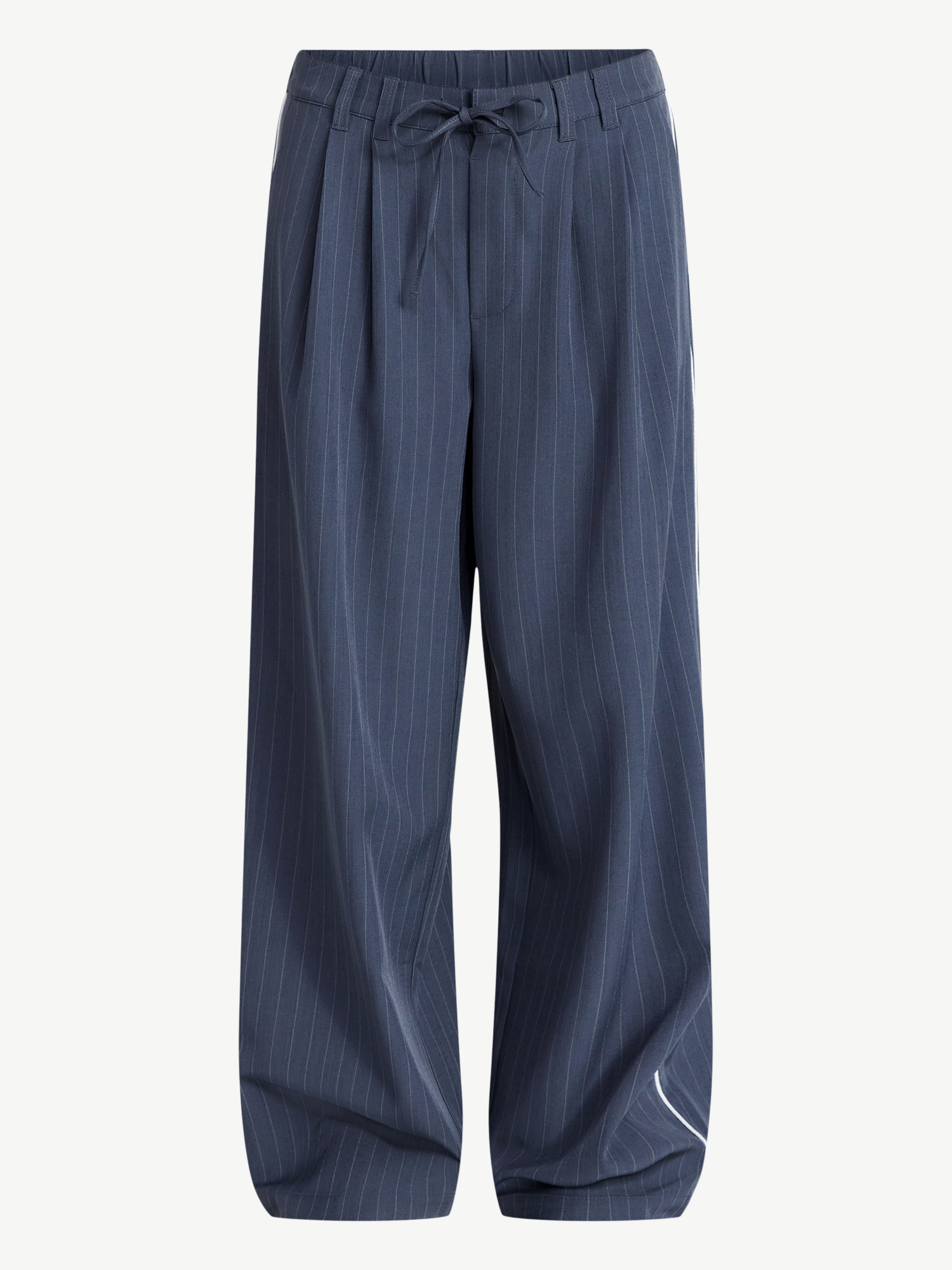 No Boundaries Pleated Trousers with Piping, 30" Inseam, Women's XXS-XXL