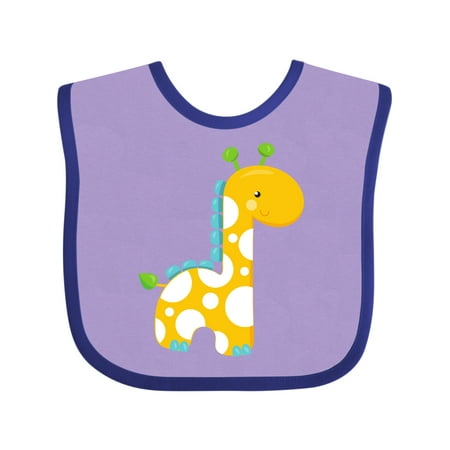 

Inktastic Cute Giraffe Baby Giraffe Yellow Giraffe Animal Gift Baby Boy or Baby Girl Bib
