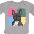 thumbnail image 4 of Inktastic Blue French Bull Dog Boys or Girls Long Sleeve Baby Bodysuit, 4 of 5