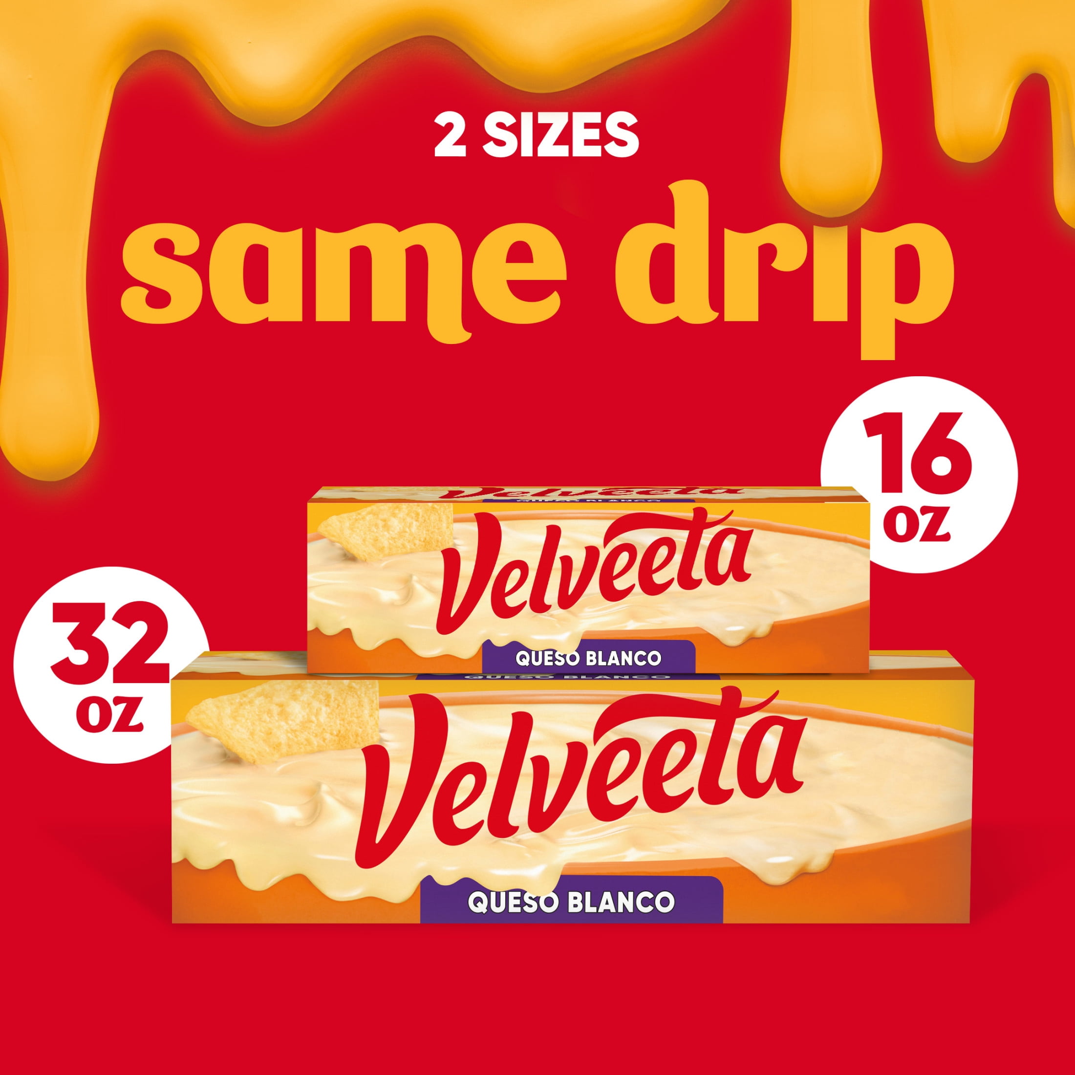 Velveeta Queso Blanco Pasteurized Recipe Cheese Product, 16 oz Block