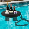 Floating Drink Holder for Pool with 5 Holes, Portable Beverage Tray