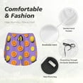 thumbnail image 6 of Lsque Yellow Lemon And Orange Printed Women's Running Shorts with Liner Pockets,Elastic Quick Dry Workout Athletic Gym Yoga Shorts,Womens High Waist Shorts-Medium, 6 of 9