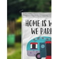 thumbnail image 2 of Printtoo White Home Is Where We Park It Retro Camp Trailer Personalized Camping Flags For Campers Double Sided CampsiteFlagOutdoor GardenFlags, 2 of 4