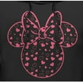 thumbnail image 2 of Men's Mickey & Friends Minnie Heart Silhouette Pull Over Hoodie Black Medium, 2 of 4